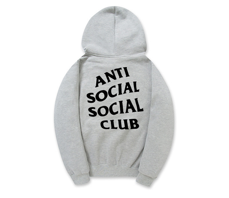 Bluza Anti Social Bawełniana Szara Rozmiar L