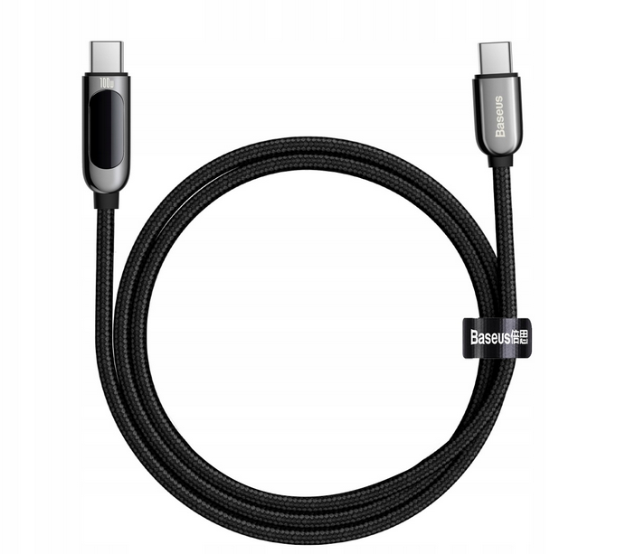 Baseus kabel do ładowania USB-C 100W z wyświetlaczem prądu ładowania - obrazek 4