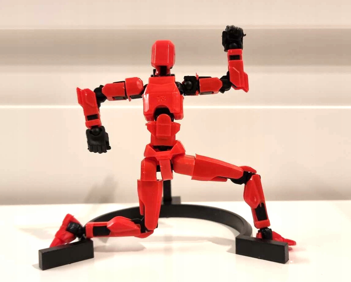 Mini Figurka Mini Legendy +pakiety broni+stojak Magnesy w nogach czerwony - obrazek 8