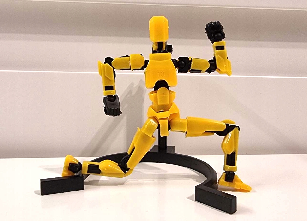 Mini Figurka Mini Legendy +pakiety broni+stojak Magnesy w nogach Żółta - obrazek 8