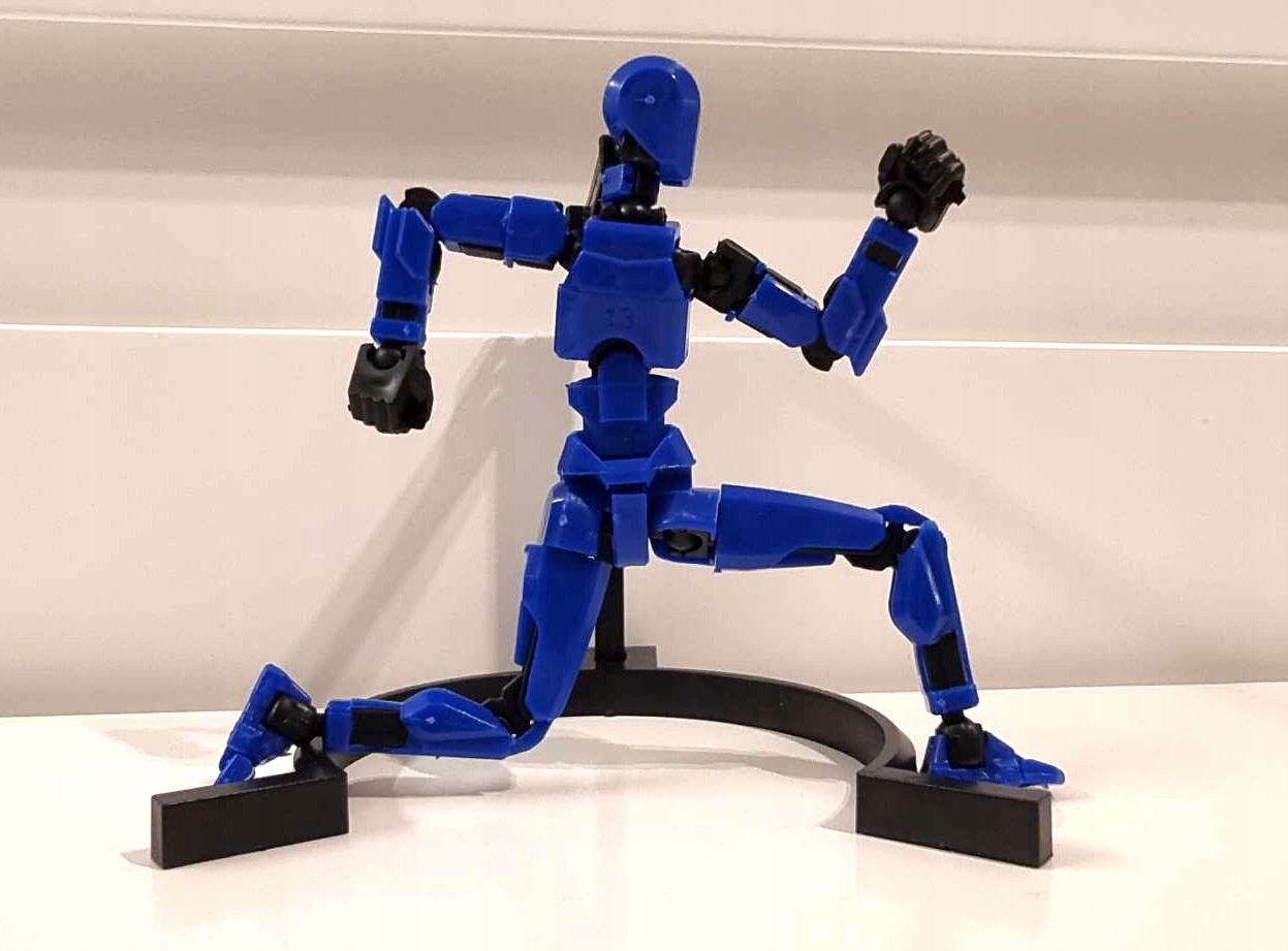 Mini Figurka Mini Legendy +pakiety broni+stojak Magnesy w nogach niebieski - obrazek 8