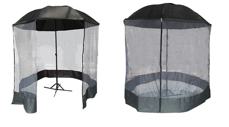 Parasol wędkarski + boki Montiago 220 cm bateria solarna powerbank - obrazek 2
