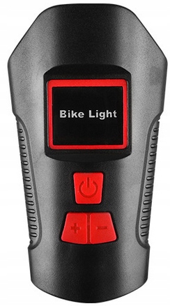 Lampka rowerowa mocny led licznik klakson - obrazek 6