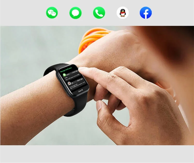 Smartwatch H33 Pro Max 7+1 Watch9 rozmowy bluetooth 7 pasków ip67 silver - obrazek 10