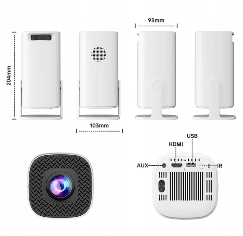 Projektor z systemem Android 11 Grami Retro 2 Pady 30000 Gier Konsola Retro - obrazek 6