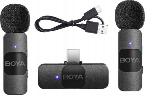 Mikrofon bezprzewodowy do streamingu BOYA BY-V20 USB - C Android