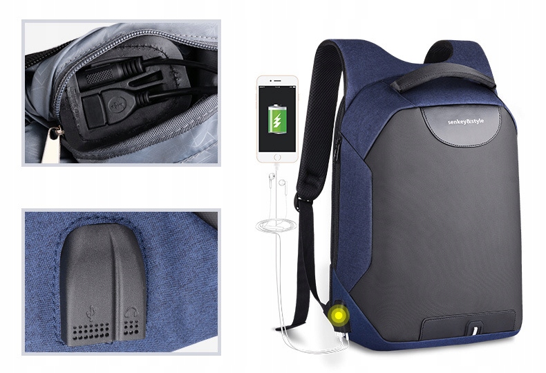 Plecak szkolny na miasto miejsce na laptopa - obrazek 7