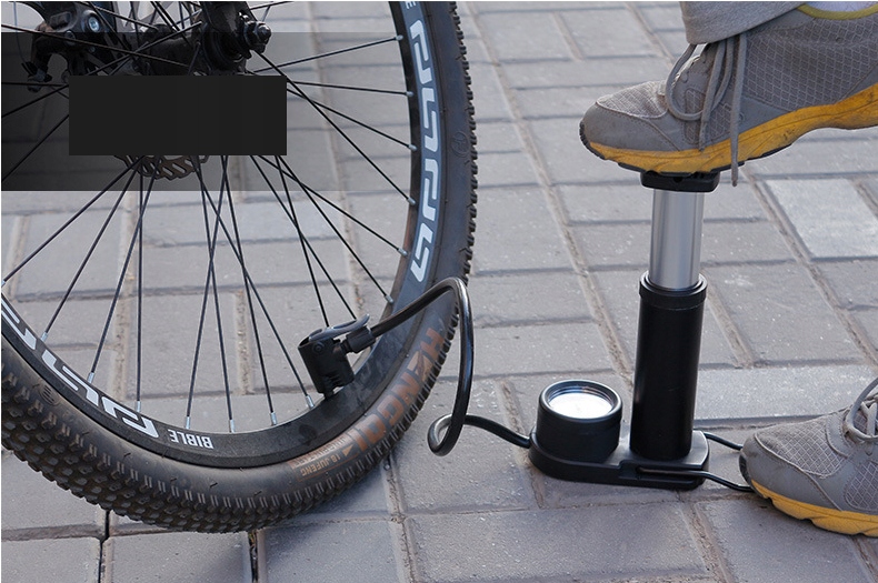 POMPKA NOŻNA Z MANOMETREM DO ROWERU SAMOCHODU - obrazek 9