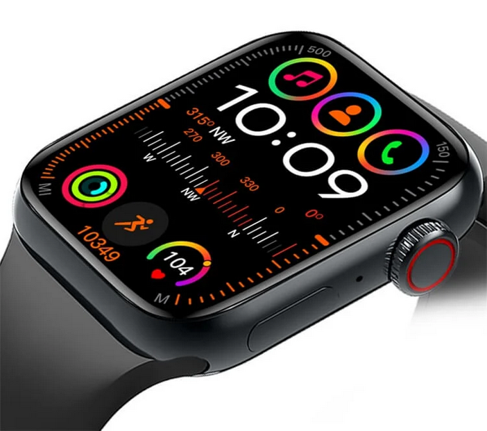 Smartwatch H33 Pro Max 7+1 Watch9 rozmowy bluetooth 7 pasków ip67 silver - obrazek 3