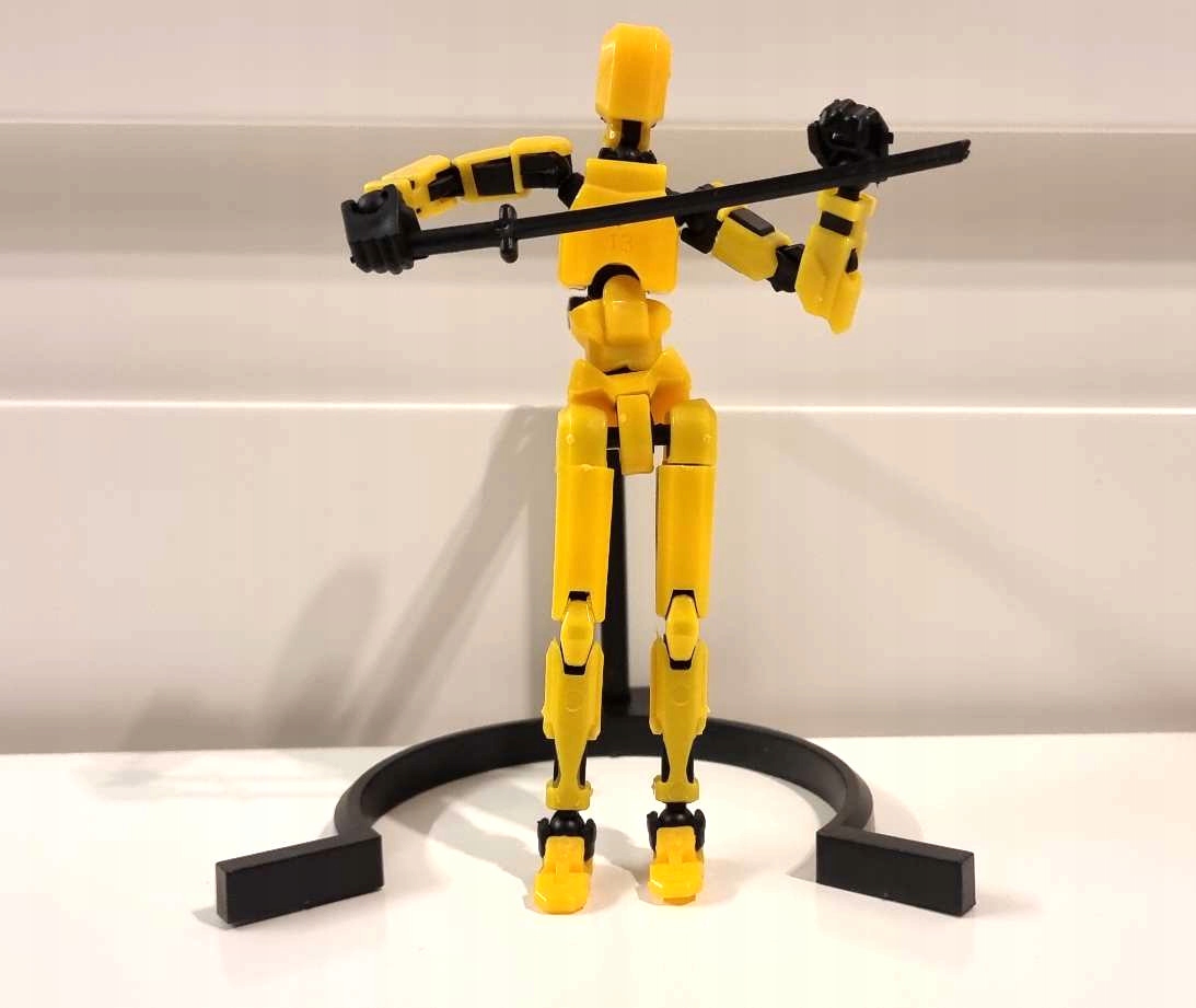 Mini Figurka Mini Legendy +pakiety broni+stojak Magnesy w nogach Żółta - obrazek 9