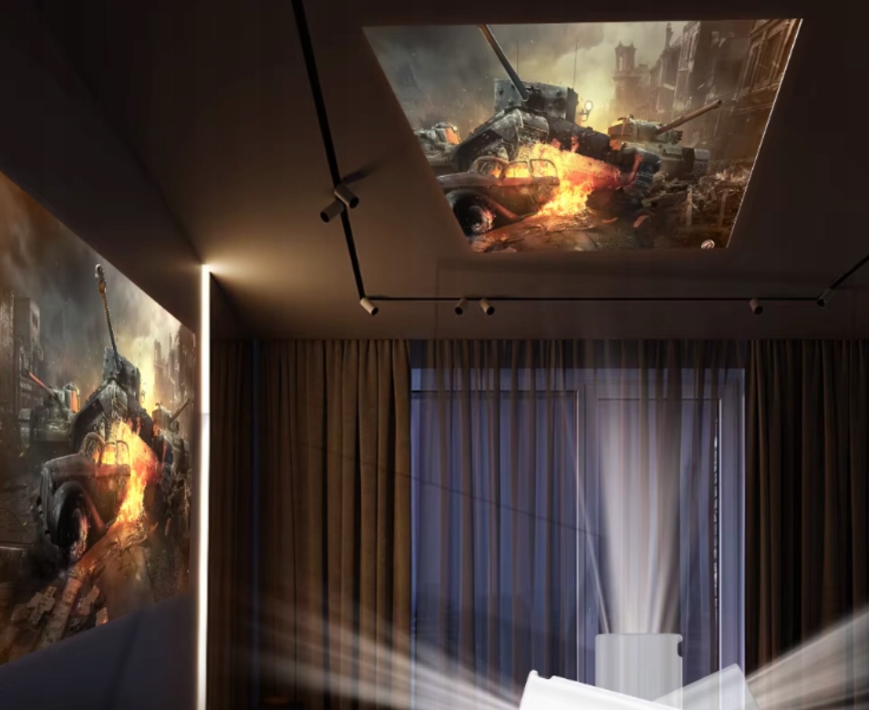 Projektor z systemem Android 11 Grami Retro 2 Pady 30000 Gier Konsola Retro - obrazek 9