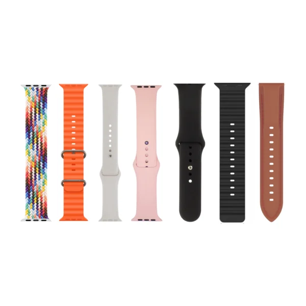 Smartwatch H33 Pro Max 7+1 Watch9 rozmowy bluetooth 7 pasków ip67 silver - obrazek 2