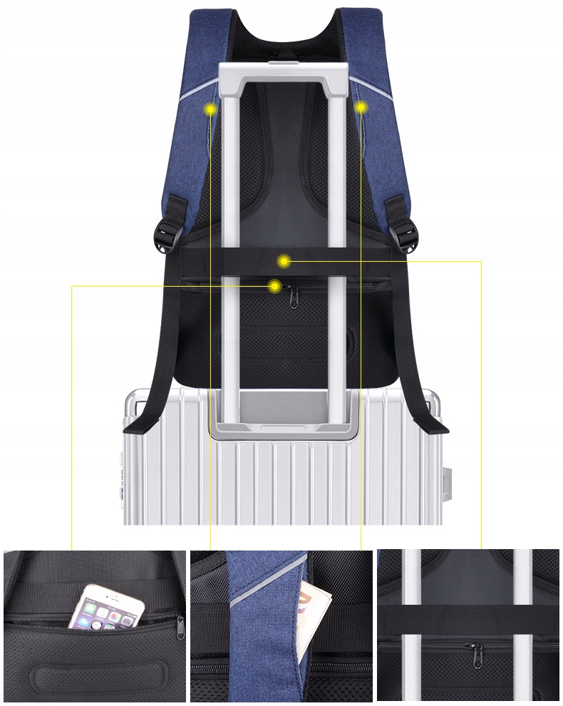 Plecak szkolny na miasto miejsce na laptopa - obrazek 6