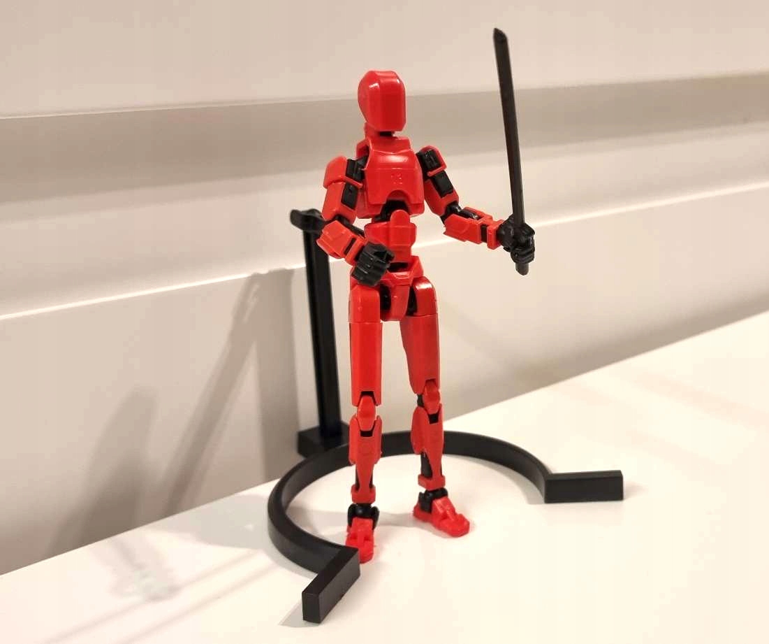 Mini Figurka Mini Legendy +pakiety broni+stojak Magnesy w nogach czerwony - obrazek 10