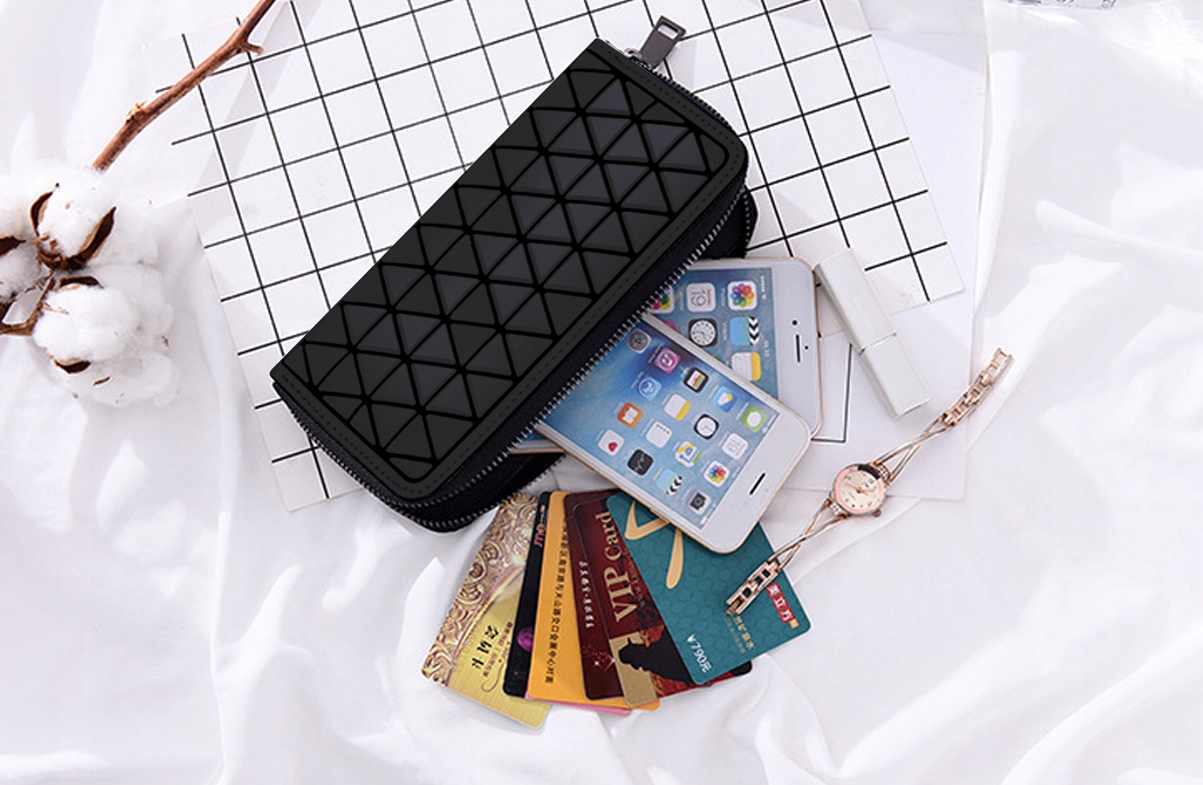 Torebka kopertówka klasyczna czarna- biznes woman - obrazek 5