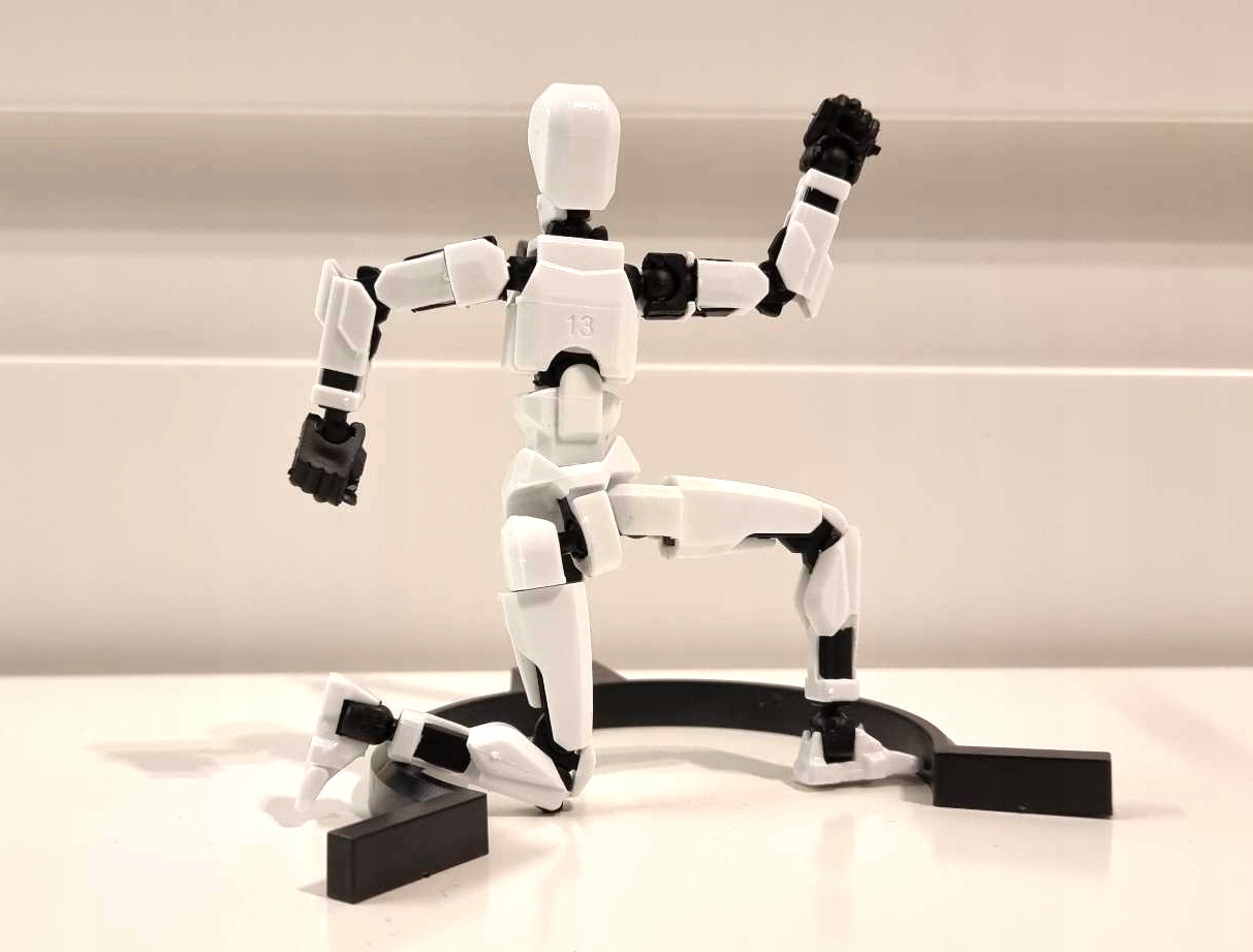 Mini Figurka Mini Legendy +pakiety broni+stojak Magnesy w nogach Biały - obrazek 4