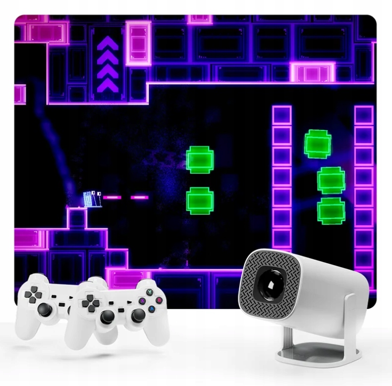 Projektor z systemem Android 11 Grami Retro 2 Pady 30000 Gier Konsola Retro - obrazek 4