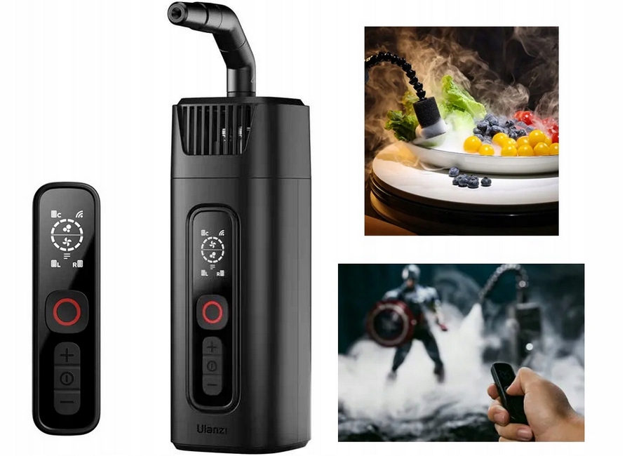 Generator dymu Ulanzi FM01 z Pilotem Etui Wytwornica dymu do zdjęć, filmów