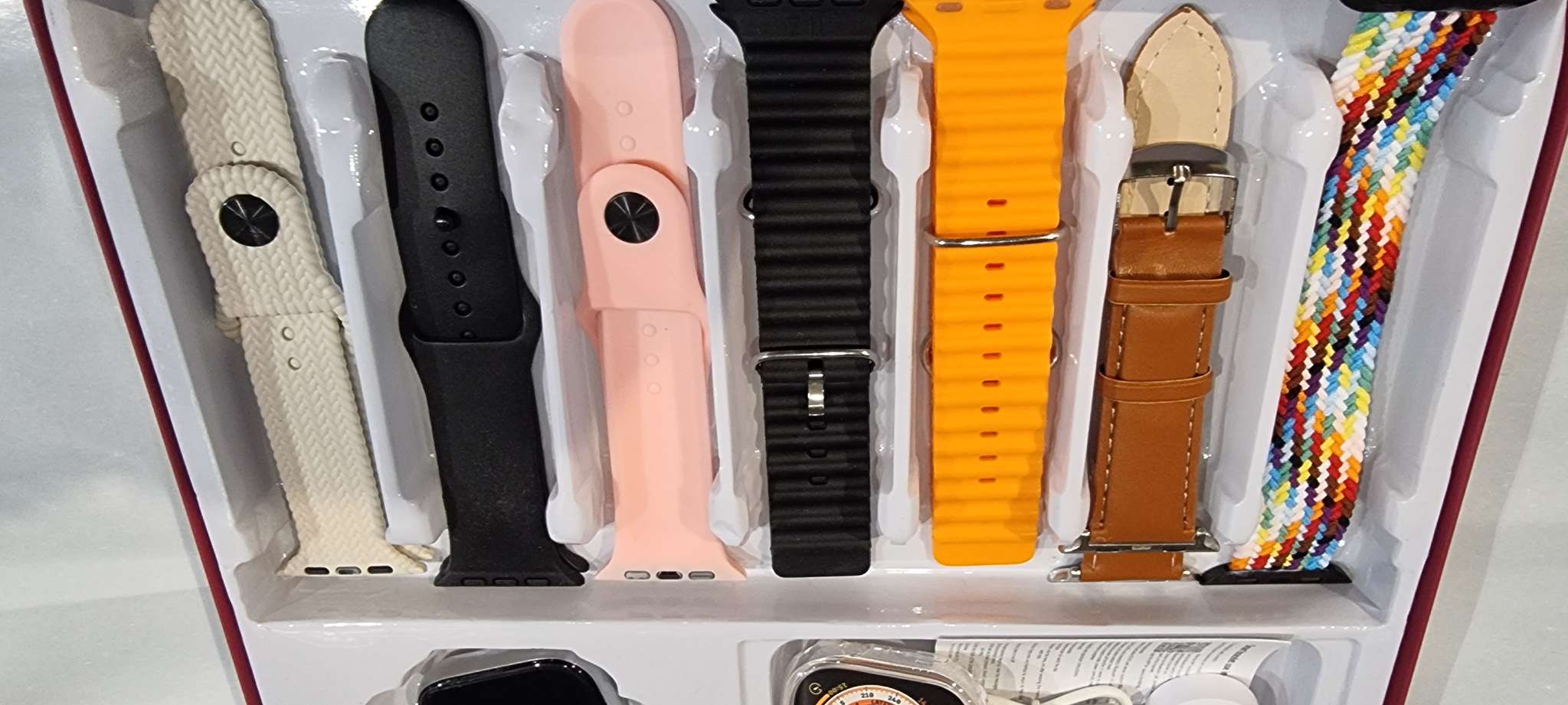 Smartwatch H33 Pro Max 7+1 Watch9 rozmowy bluetooth 7 pasków ip67 silver - obrazek 15