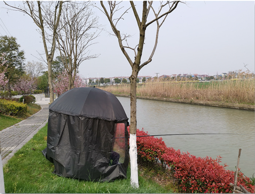 Parasol wędkarski + boki plecy Montiago 220 cm Pełny - obrazek 12