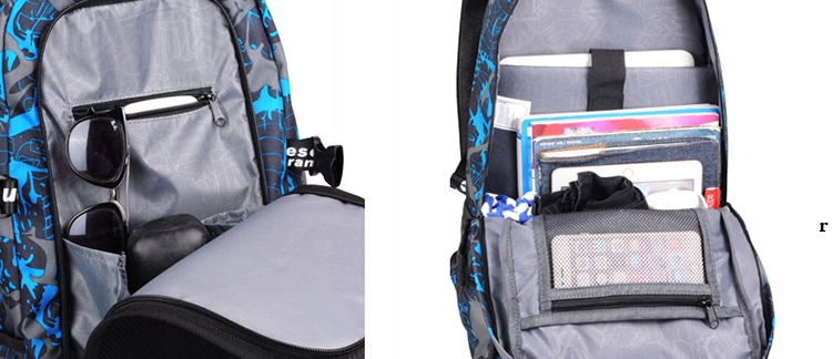 Plecak do szkoły USB odblaski wodoodporny Adventure - obrazek 5