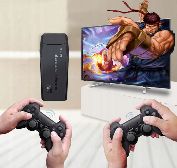 Konsola Retro X2 HDMI Game Stick 64 GB 2 Pady bezprzewodowe 20000 Gier - obrazek 3